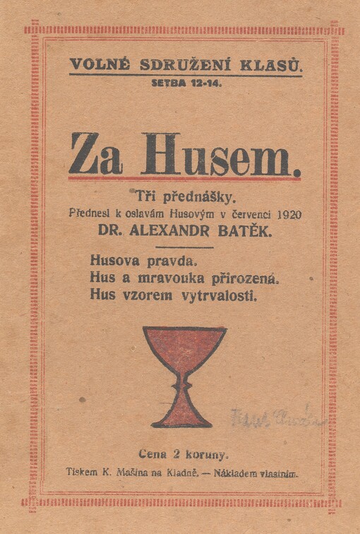 Za Husem :Tři přednášky