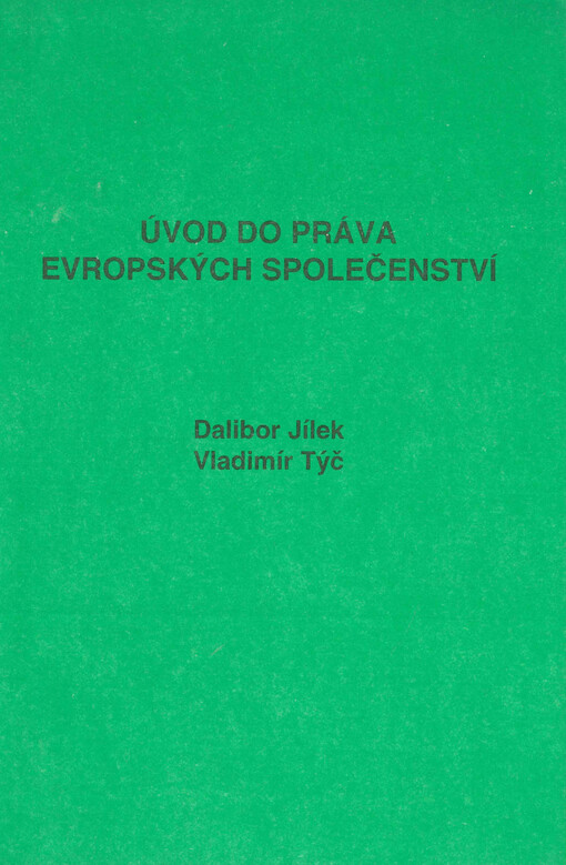 Úvod do práva Evropských společenství