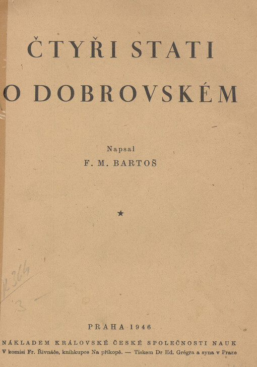 Čtyři stati o Dobrovském