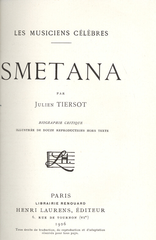 Smetana : biographie critique