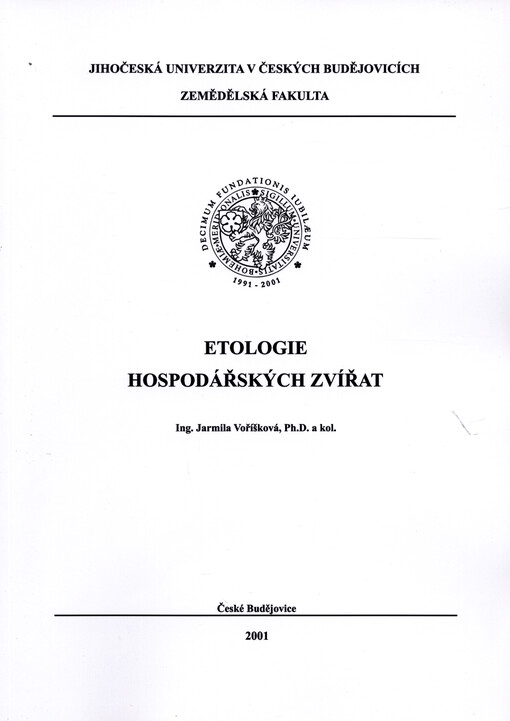 Etologie hospodářských zvířat