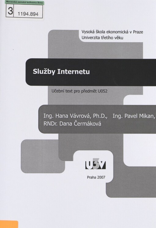 Služby Internetu: učební text pro předmět U052