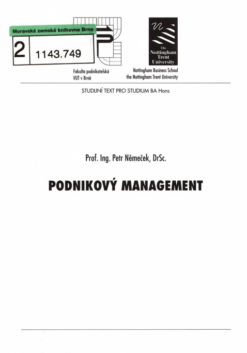 Podnikový management