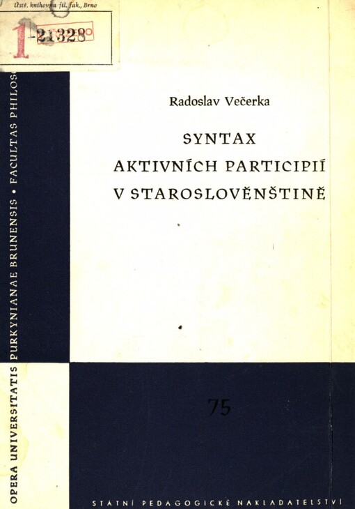 Syntax aktivních participií v staroslověnštině