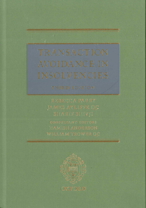 Transaction avoidance in insolvencies