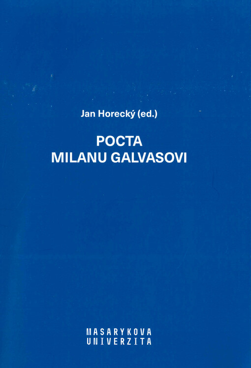 Pocta Milanu Galvasovi k 70. narozeninám