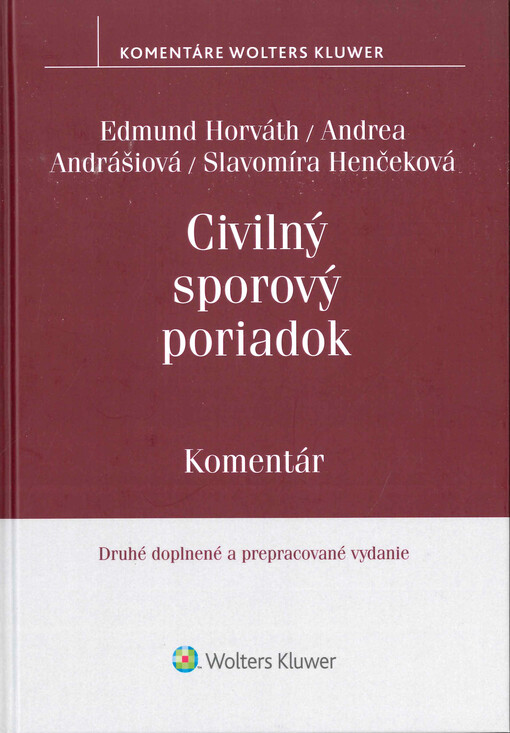 Civilný sporový poriadok : komentár