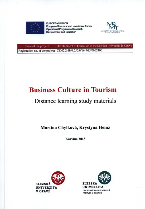 Business culture in tourism : distance learning study materials