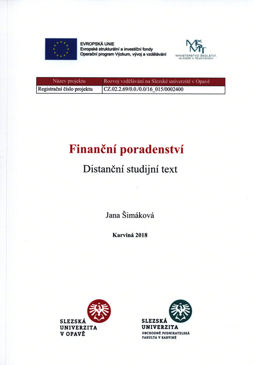 Finanční poradenství : distanční studijní text