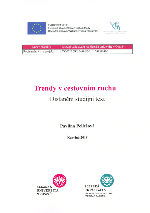 Trendy v cestovním ruchu : distanční studijní text