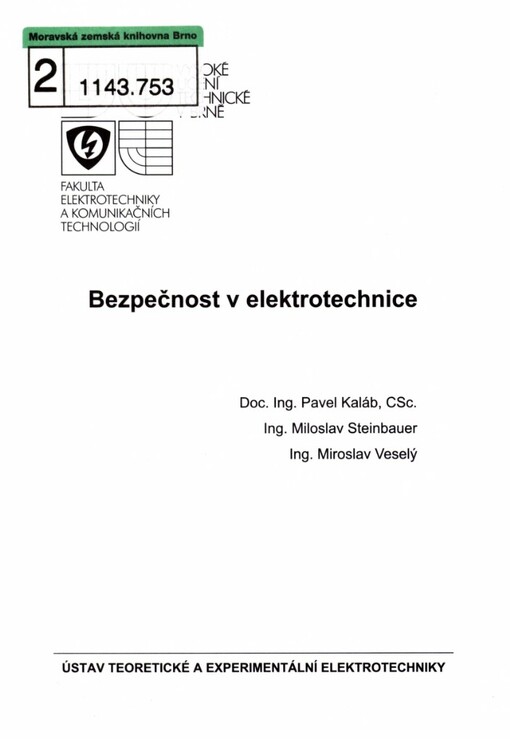 Bezpečnost v elektrotechnice