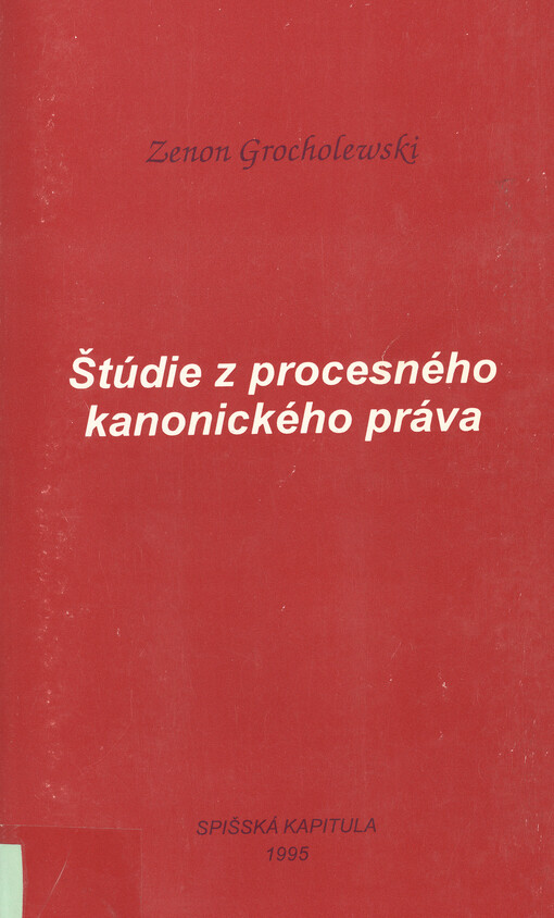 Štúdie z procesného kanonického práva
