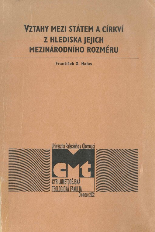 Vztahy mezi státem a církví z hlediska jejich mezinárodního rozměru