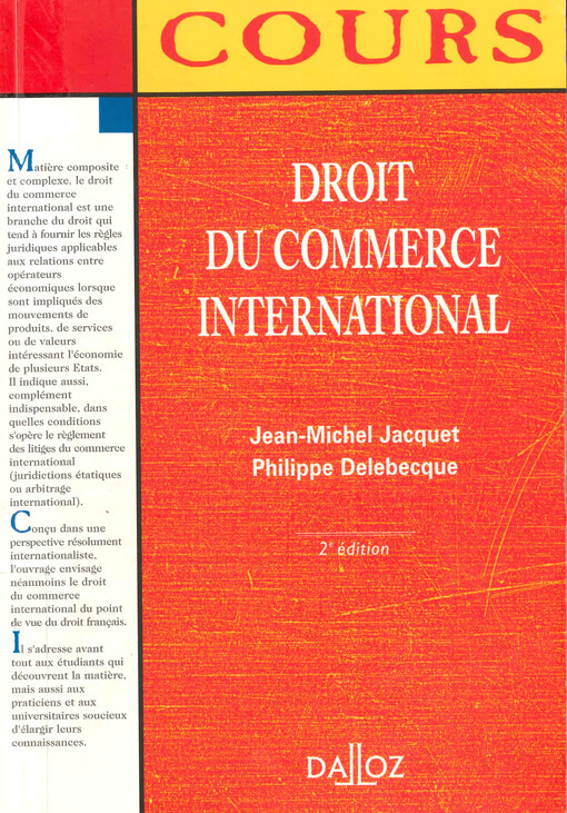 Droit du commerce international