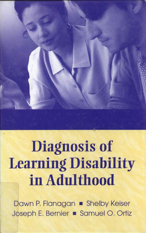 Diagnosis of learning disability in adulthood