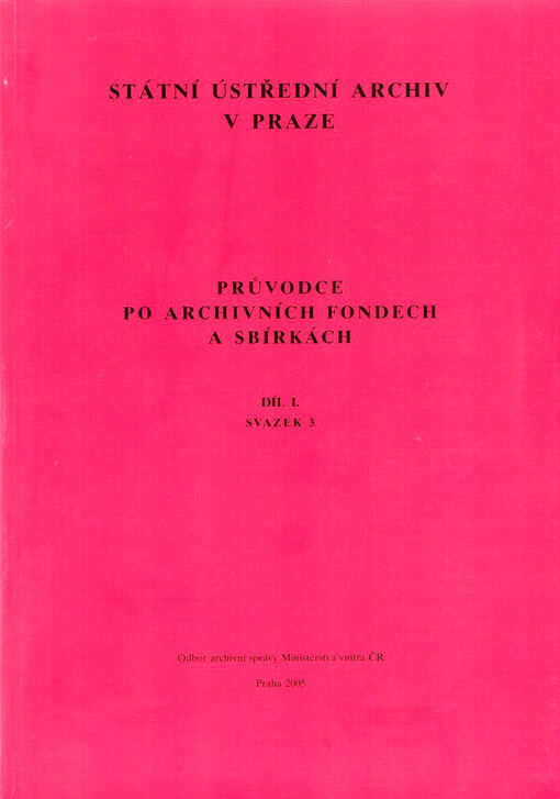 Průvodce po archivních fondech a sbírkách