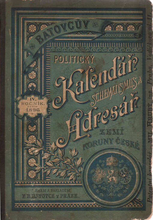 Politický kalendář občanský a adresář zemí koruny České na rok ...