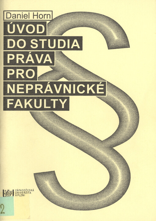 Úvod do studia práva pro neprávnické fakulty