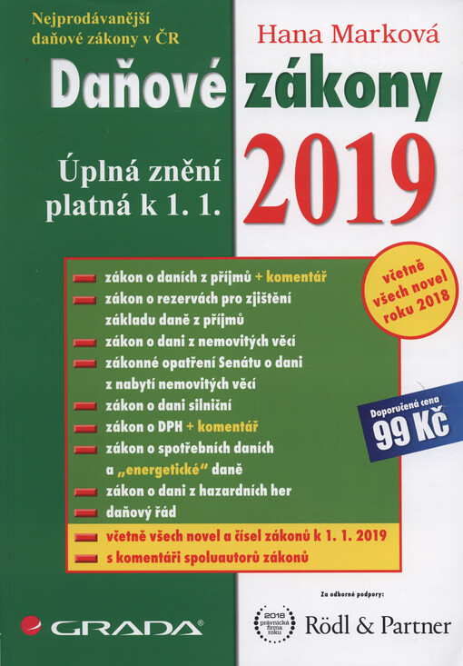Daňové zákony 2019