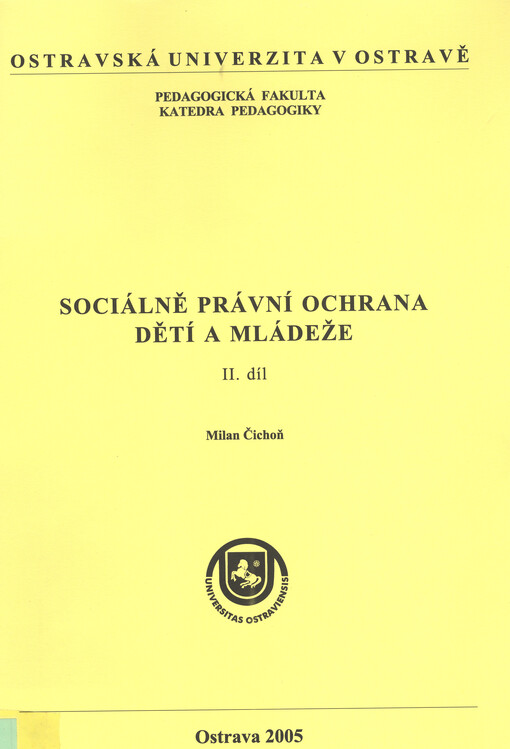 Sociálně právní ochrana dětí a mládeže, sv. 2