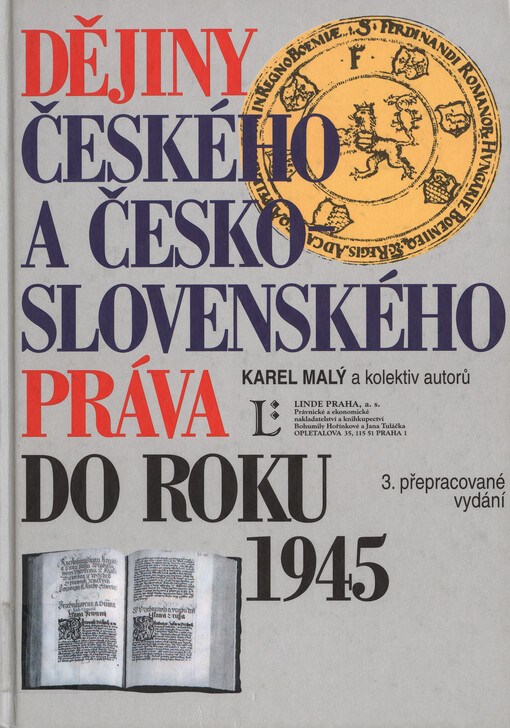Dějiny českého a československého práva do roku 1945
