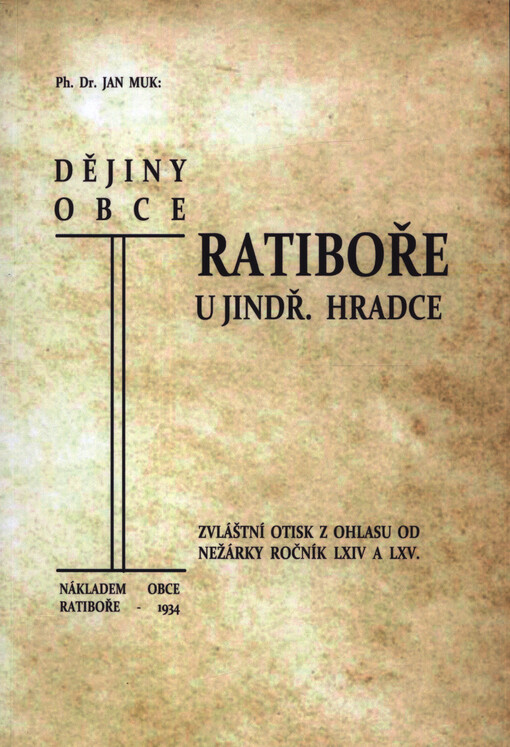 Dějiny obce Ratiboře u Jindř. Hradce