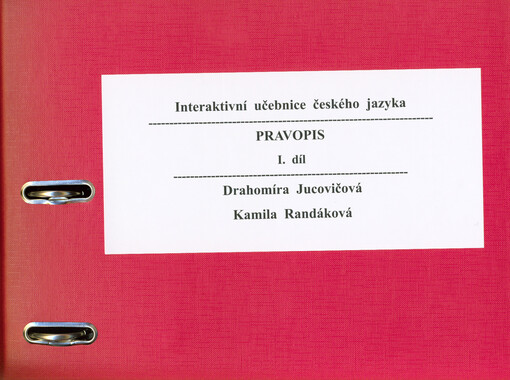 Interaktivní učebnice českého jazyka. I. díl, Pravopis