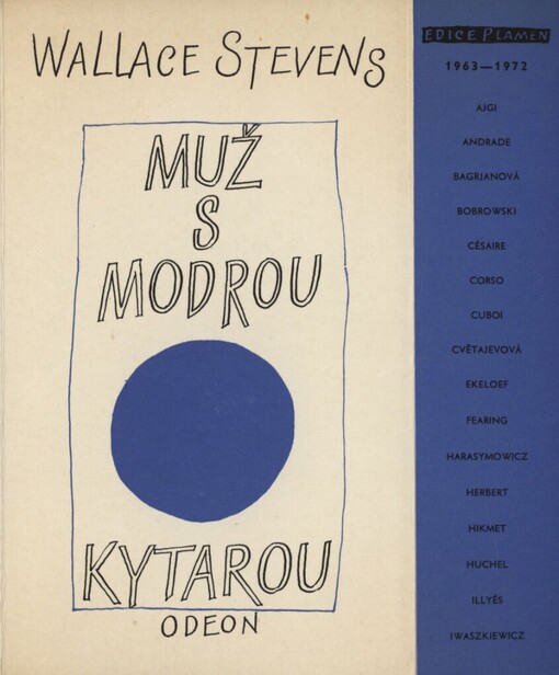 Muž s modrou kytarou