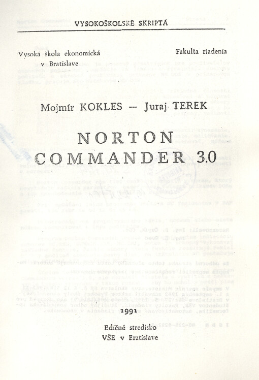 Norton Commander 3.0