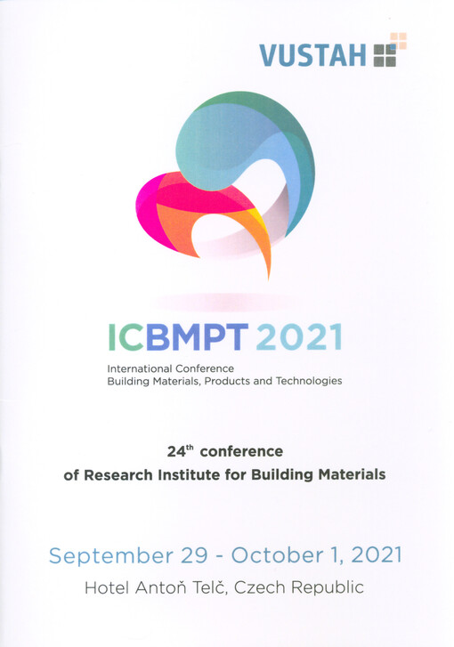 ICBMPT ... : International Conference Building Materials, Products and Technologies : ... conference of Research Institute for Building Materials ...