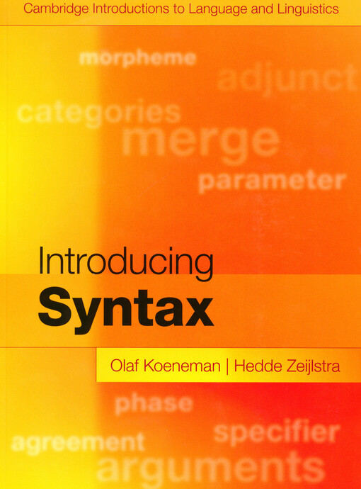 Introducing syntax