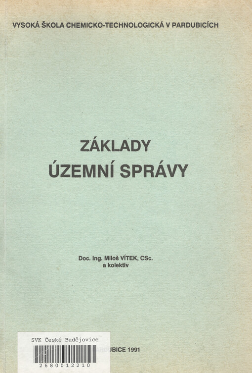 Základy územní správy