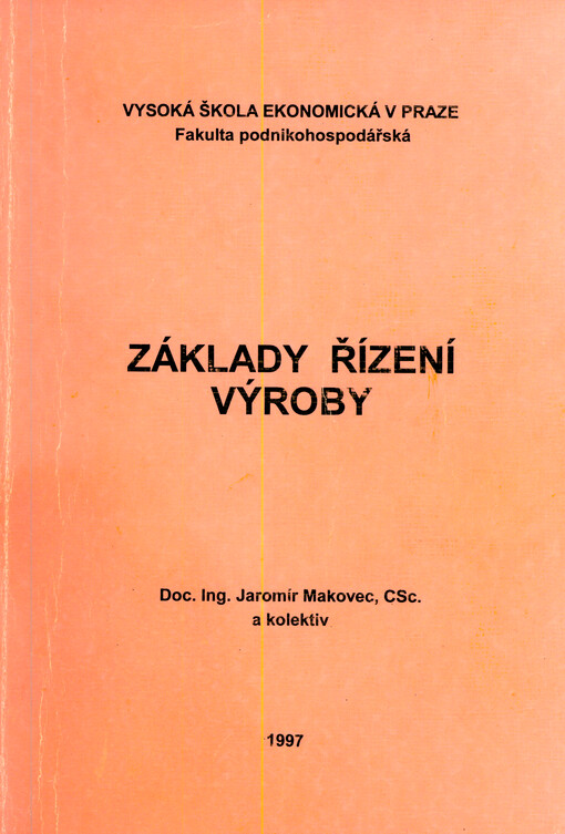 Základy řízení výroby