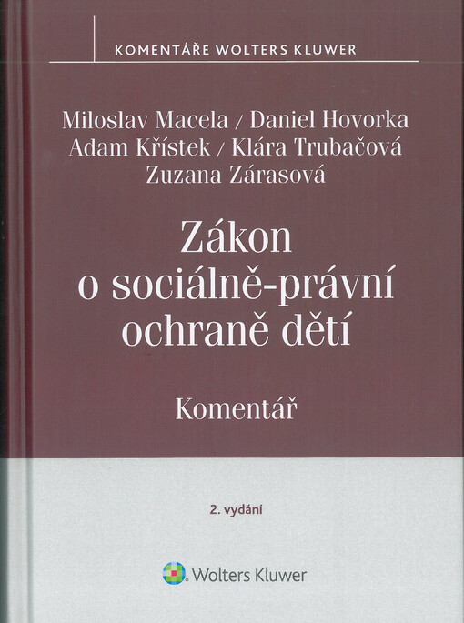 Zákon o sociálně-právní ochraně dětí : komentář
