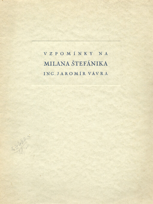 Vzpomínky na Milana Štefánika