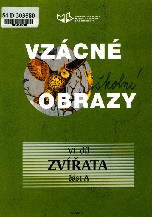 Vzácné školní obrazy. Zvířata
