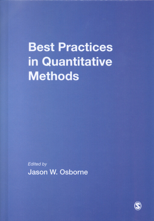 Best practices in quantitative methods