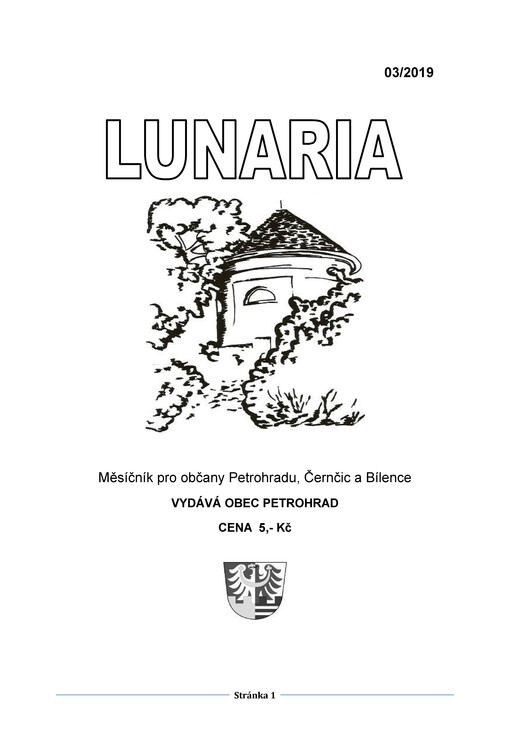 Lunaria : měsíčník pro občany Petrohradu, Černčic a Bílence