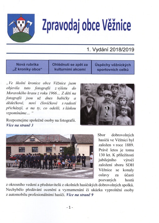 Zpravodaj obce Věžnice