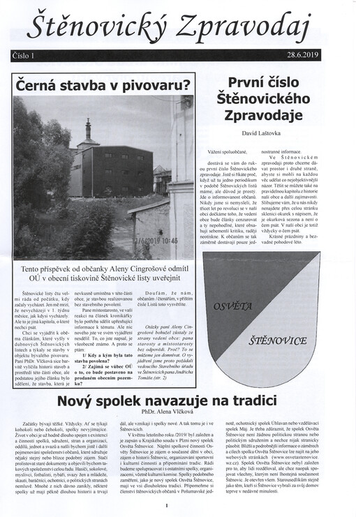 Štěnovický zpravodaj