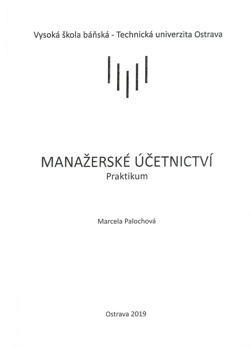 Manažerské účetnictví : praktikum