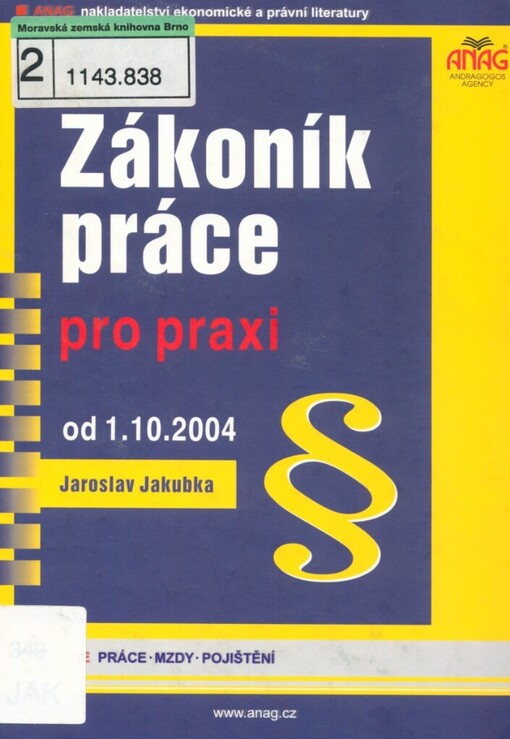 Zákoník práce pro praxi: od 1.10.2004