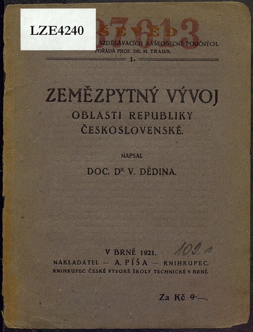 Zemězpytný vývoj oblasti Republiky československé