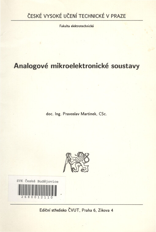 Analogové mikroelektronické soustavy