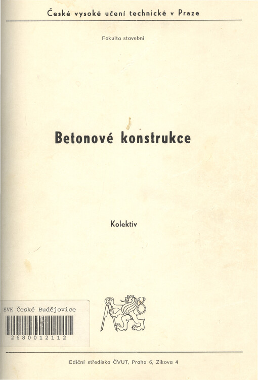 Betonové konstrukce