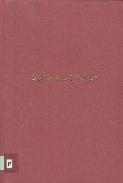 Benedikcionál