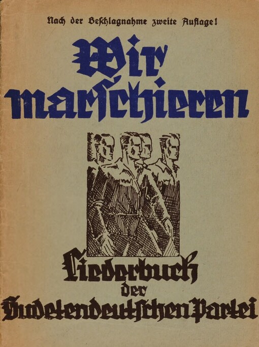 Wir marschieren: Liederbuch der Sudetendeutschen Partei, Vorsitzender Konrad Henlein