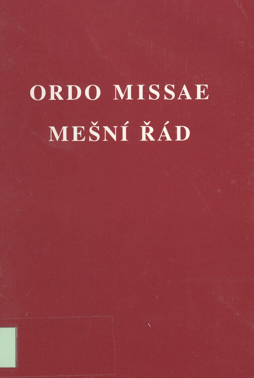 Ordo missae = Mešní řád
