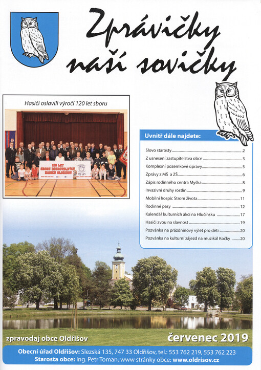 Zprávičky naší sovičky : zpravodaj obce Oldřišov