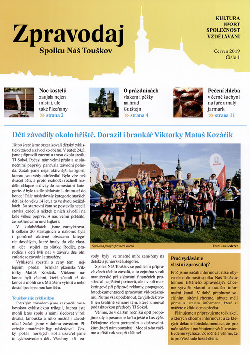 Zpravodaj Spolku Náš Touškov : kultura, sport, společnost, vzdělávání